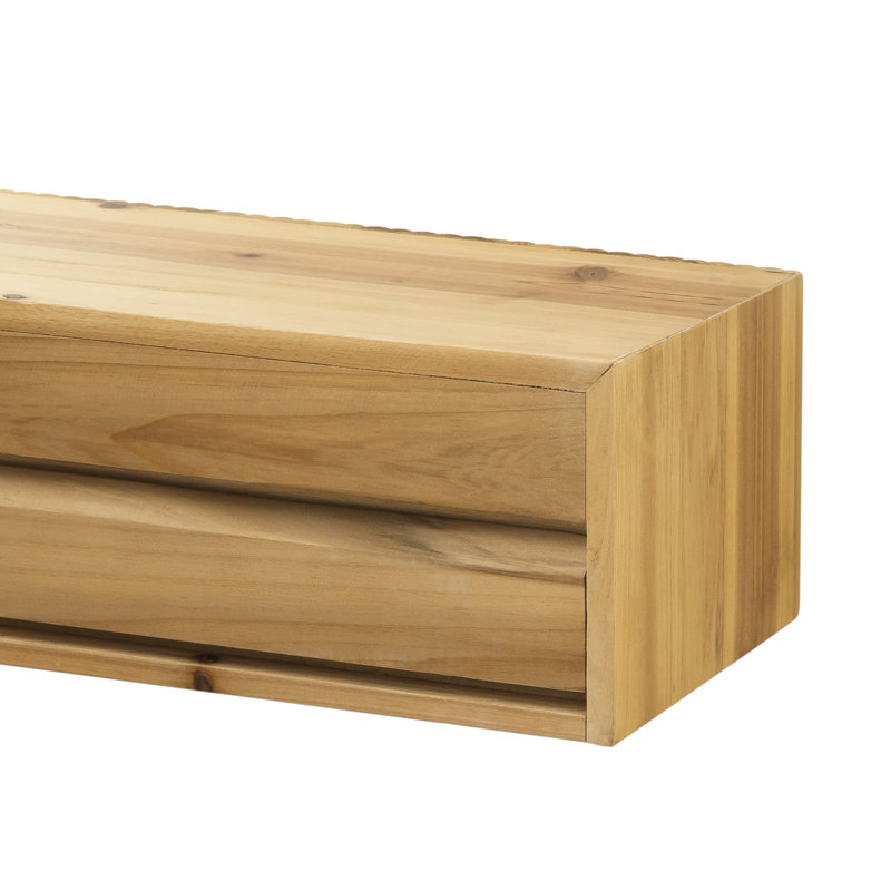 Euri 60" Rustic Fireplace Shelf Mantel