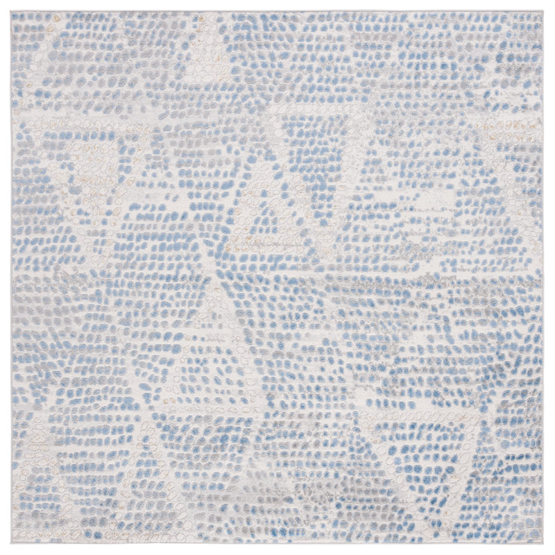Palma Performance Geometric Rug, Square 6'7"