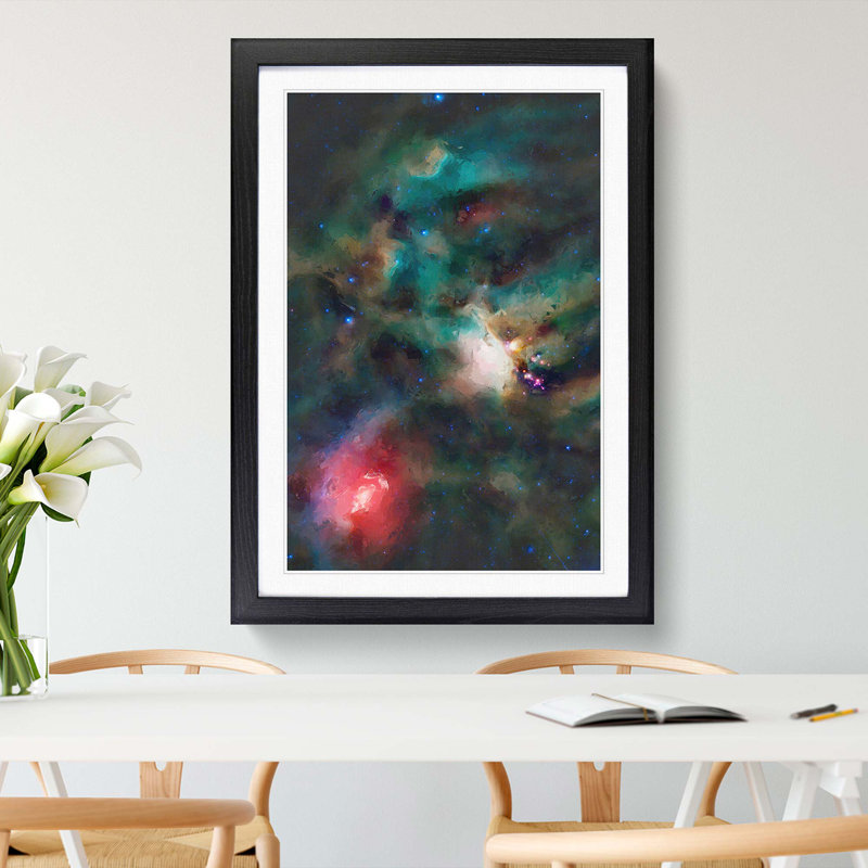 Universe in Abstract Vol.22 - Picture Frame Graphic Art Print, 36cm H x 27cm W x 2cm D, Black Framed