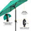 Parasol de marché d'extérieur avec manivelle 108 po Bruton-512097928