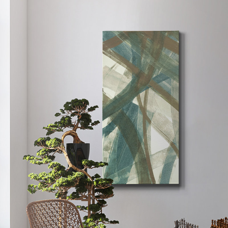 «Intertwined I», impression sur toile tendue, H 24 po x l 12 po x P 1 po