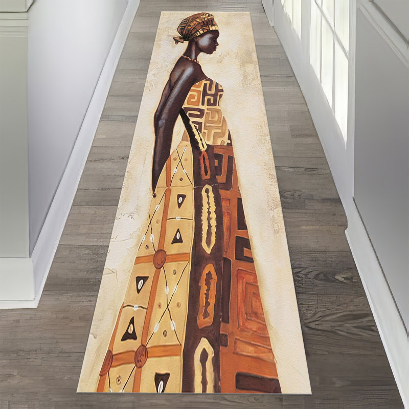 Large Soft Pile Printed Rug with Intricate Floral and Leaf Design Ideal for Enhancing the Aesthetic Appeal of Your Living Room or Bedroom