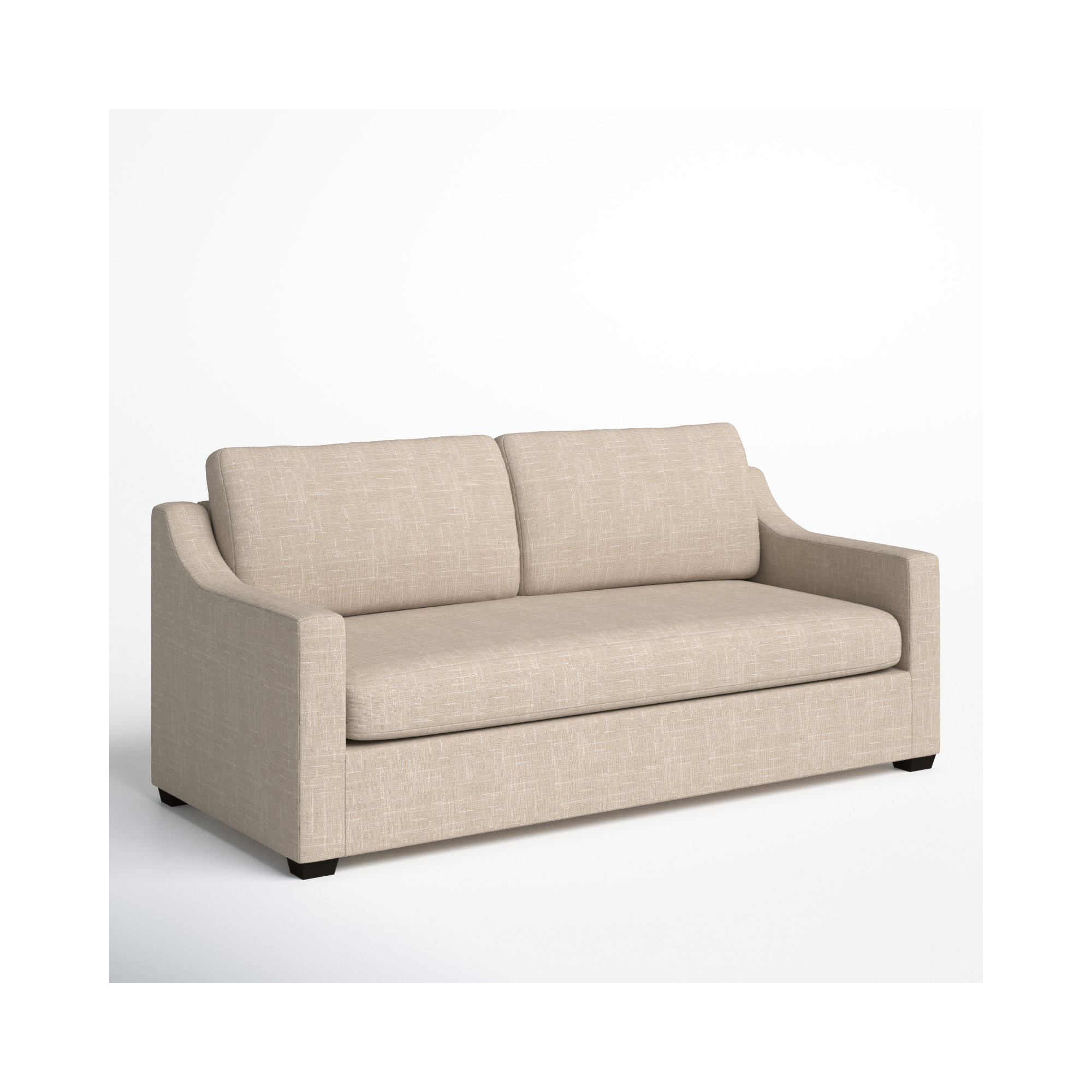 Cranbrook 88'' Upholstered Sofa, Lena Sand Performance Linen Blend