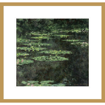 «Waterlilies» par Claude Monet, impression giclée encadrée