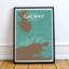 Galway City Map - No Frame Print-385923922