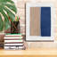 «Monolithe 2 bleu» par Mike Schick, art mural sur toile
