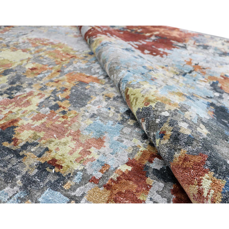 Viscose Camouflage Indoor Rug, Rectangle 2' x 3'