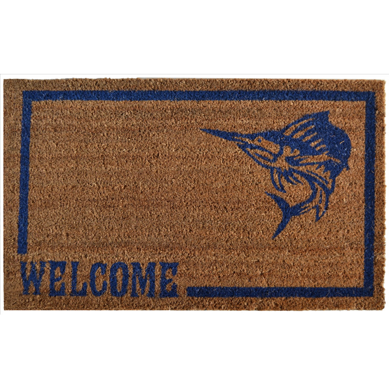 Tapis d'extérieur antidérapant Kimberley Swordfish 30 po x 18 po, Rectangle 1 pi 6 po x 2 pi 6 po