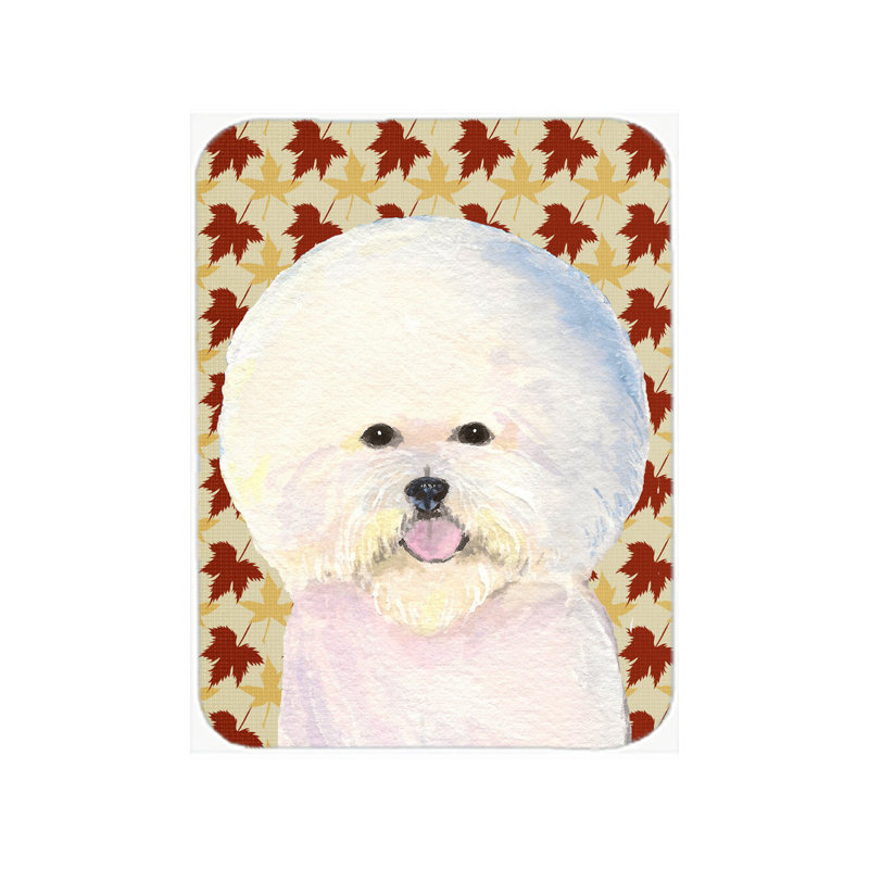 Planche à découper en verre à bichon bichon frisé east urban home