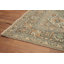 Tapis traditionnel rétro en laine vert menthe 6 x 9