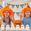 Décorations d'Halloween d'intérieur pour la maison - 6 pièces en bois de fantômes avec centre de table - Décor rustique d'Halloween à plateau à niveaux pour la table de bureau à domicile