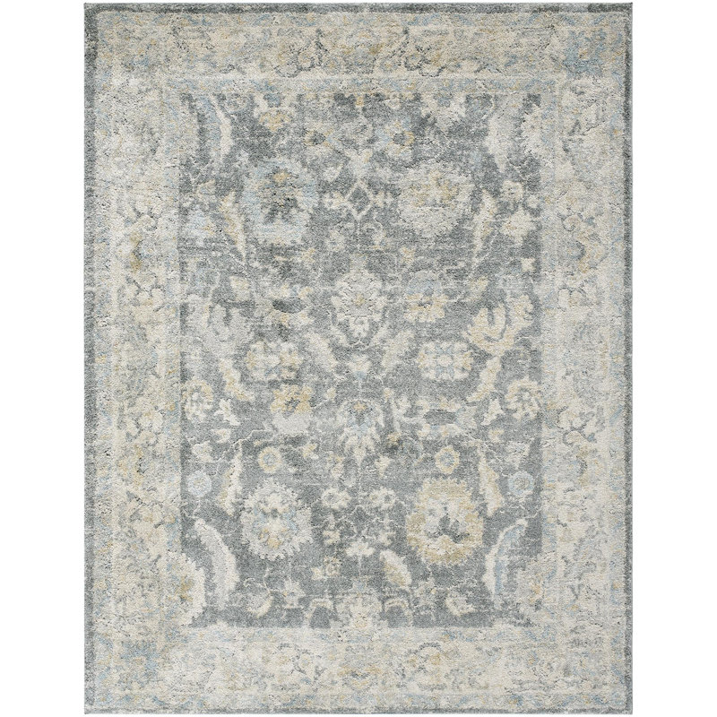 Amaurion Traditional Machine Woven Area Rug, Rectangle 9'2" x 12'