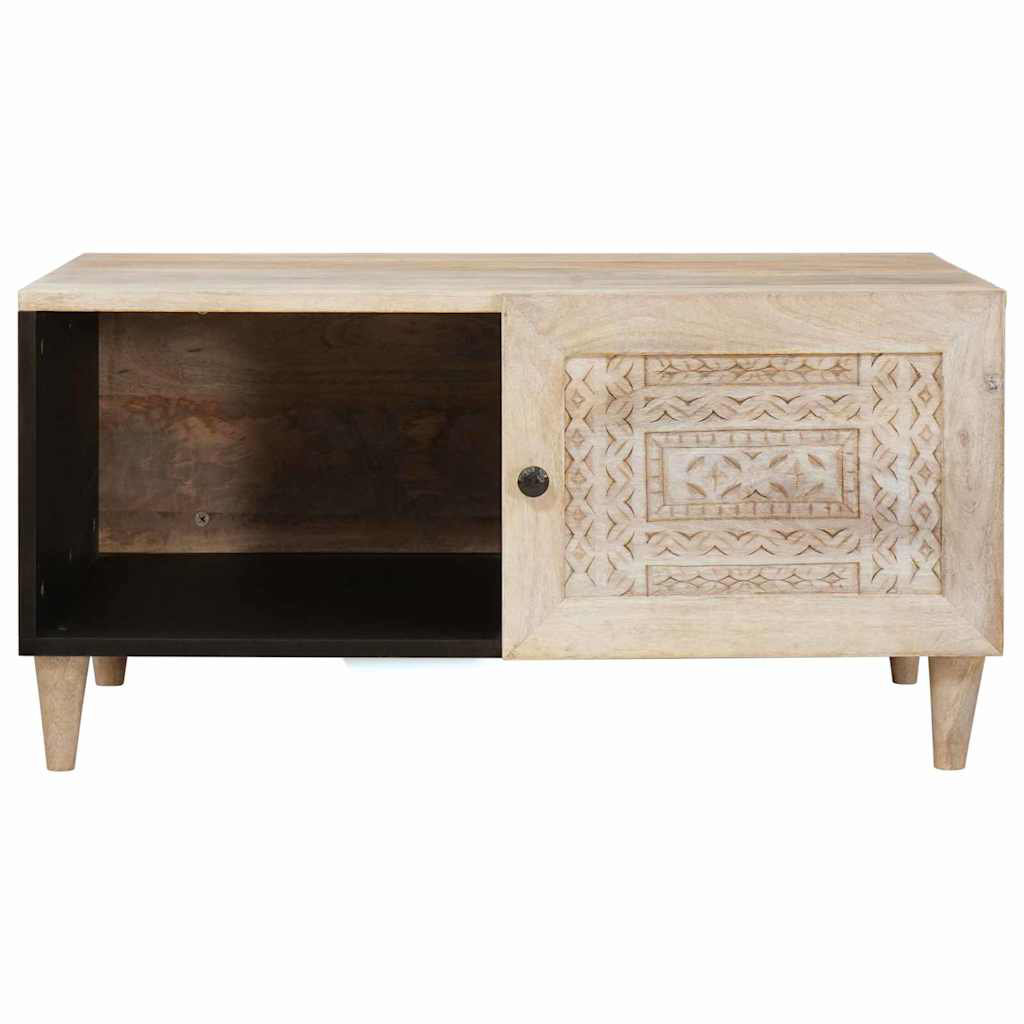 Solid Wood Coffee Table with Storage
