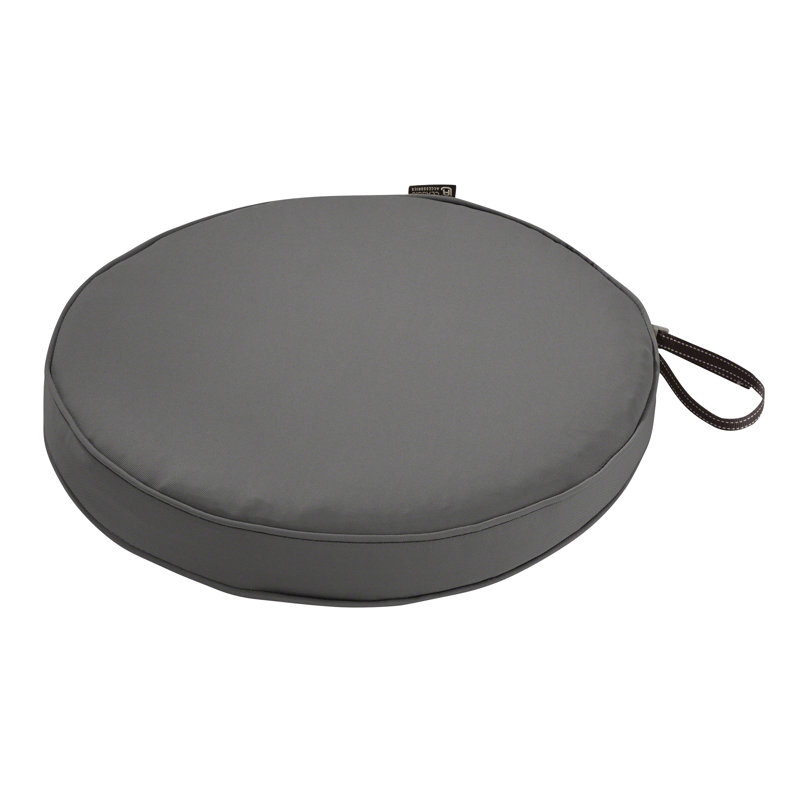 Pina Outdoor 2'' Dining Chair Seat Cushion, Light Charcoal Gray, 2" H x 18" W x 18" D
