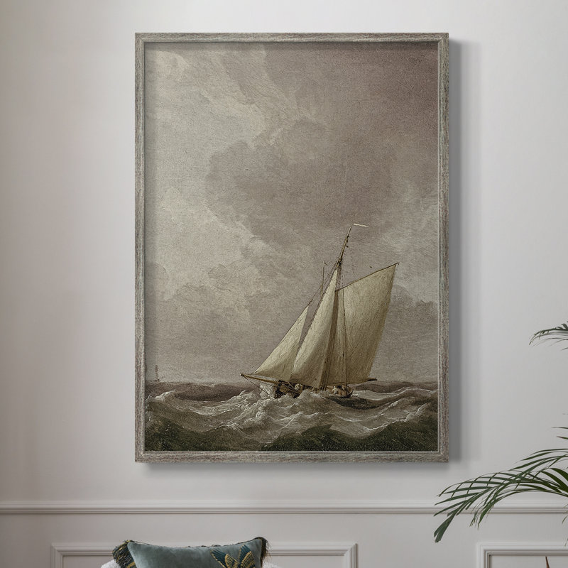 Vintage Landscape CCXXV Framed Print - Solid Wood, 11" H x 9" W