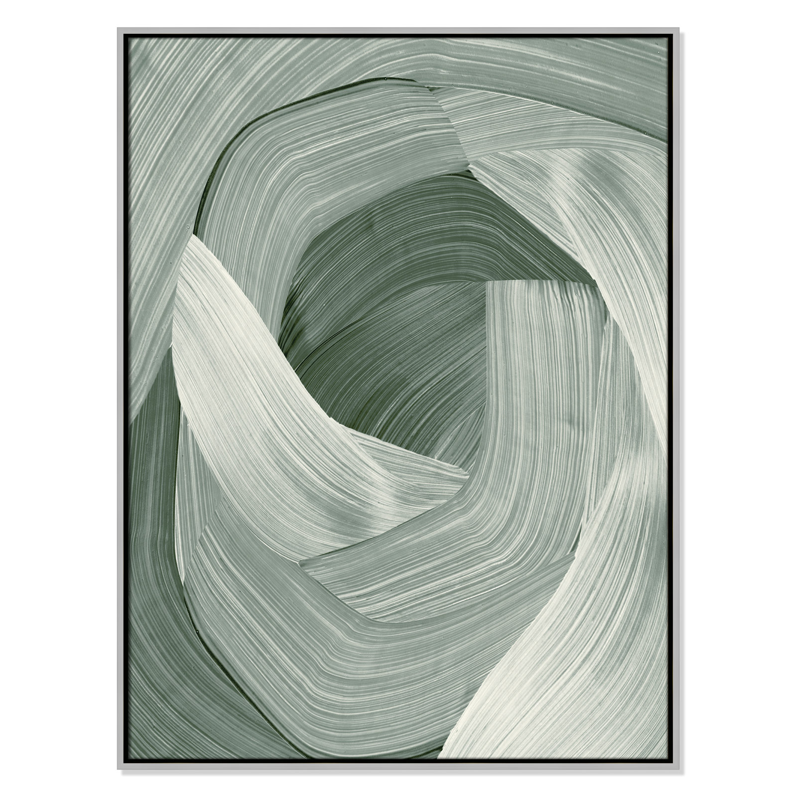 Wyn "Enriched Emerald" Print, 41.5" H x 31.5" W, Silver 