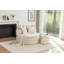 Fauteuil demi-tonneau d'appoint surdimensionné-233416978