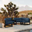 Avion 43" Wide Outdoor Curved Patio Sectional with Sunbrella Cushions-1257844915-1277529349