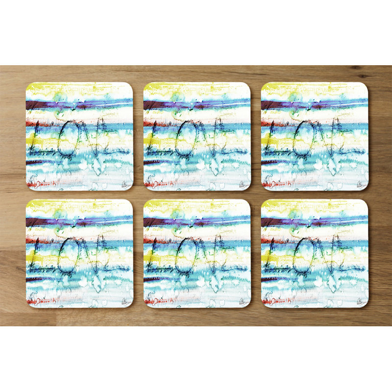 Square 6 Piece Coaster Set