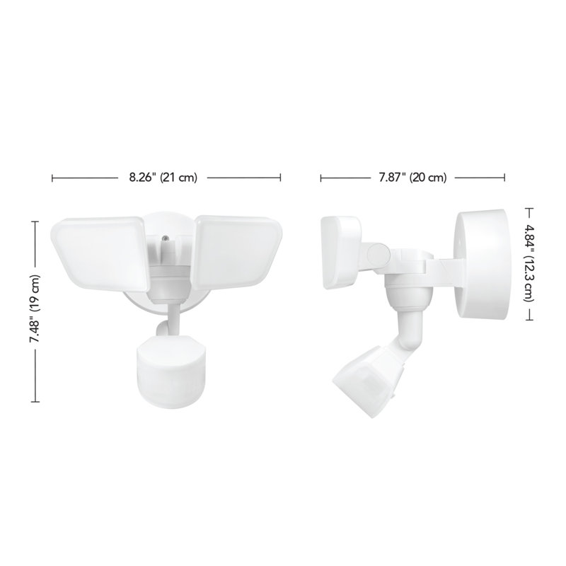 22-Watt LED Outdoor Security Flood Light with Motion Sensor
