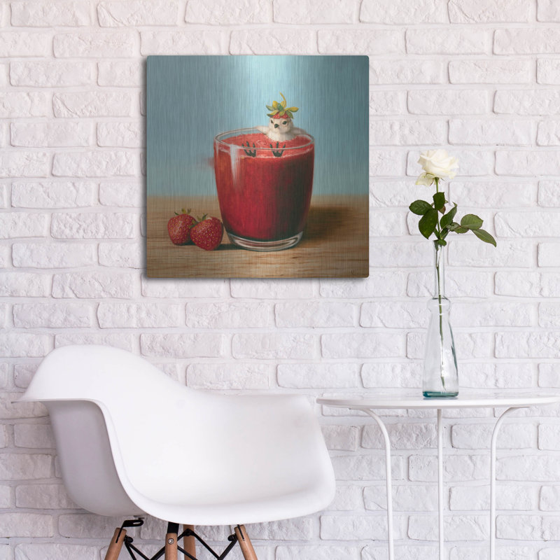 " Strawberry Bliss " by Lucia Heffernan, 24" H x 24" W