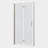 Versatile 1 3/8" Adjustment,Universal Pivot Shower Door, With 1/4" Tempered Glass Finish-111795491