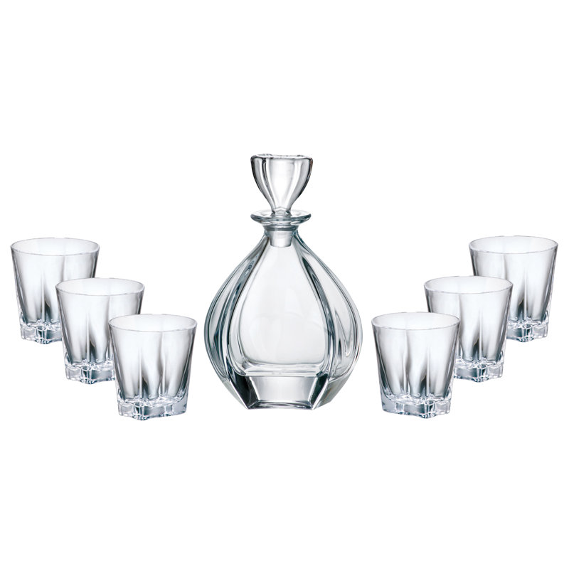Brookland Glass 7 - Piece Beverage Serving Set