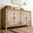 60"Wood Accent Cabinet with 4 Doors