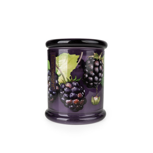 Scented Jar Candle with Glass Holder