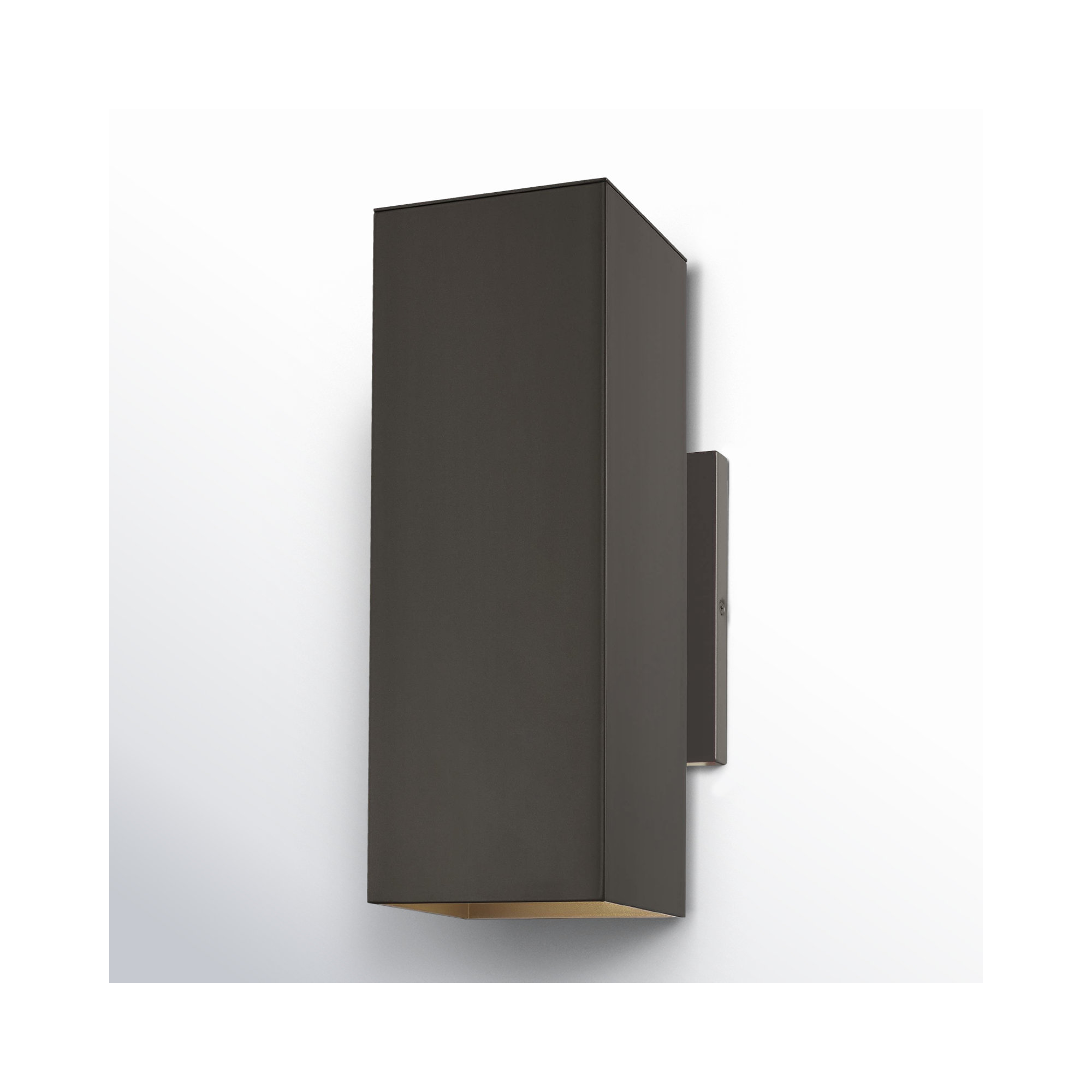 Dyer 2 - Bulb Outdoor Armed Sconce, No, Bronze, 14.25" H x 5" W x 5" D