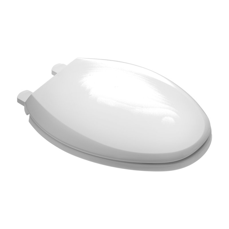 Siège de toilette allongé, Blanc