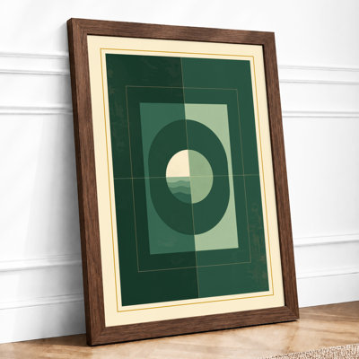 Nested Green Forms Minimalist - Print
