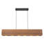 Luminaire suspendu en bois rustique à 6 lumières pour îlot de cuisine à intensité variable Flarescape