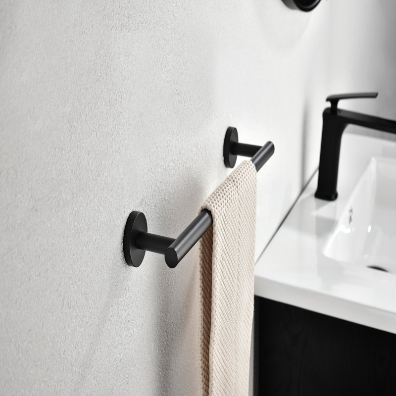 Porte-serviettes, Noir mat