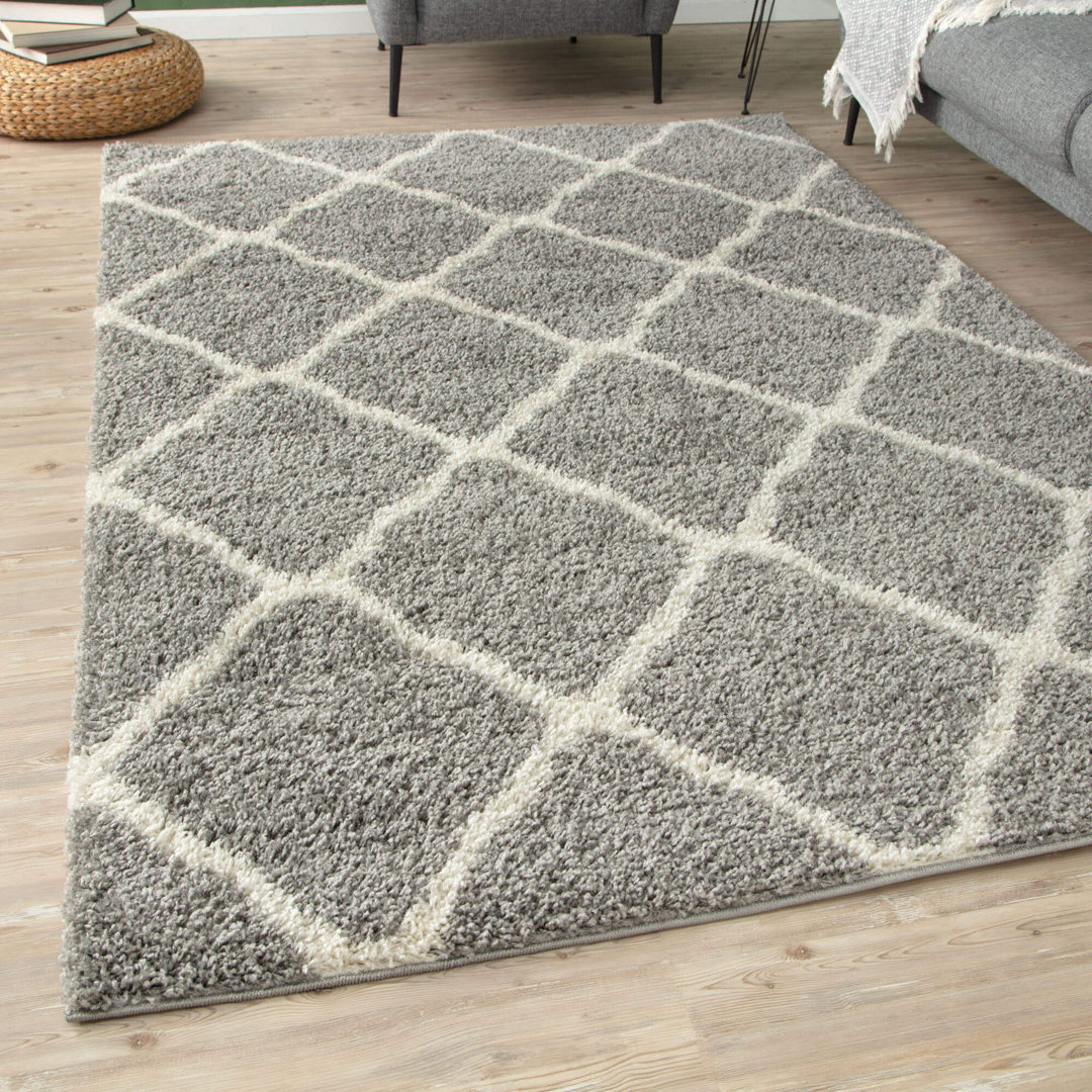 Myshaggy Collection Rugs Moroccan Design in Grey