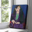 Portrait dans un manteau bleu - toile tendue par Henri Matisse-462184567
