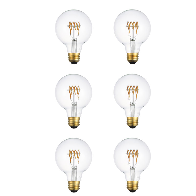 6 watts (équivalant à 40 watts), del g25, ampoule à intensité réglable, blanc chaud (3000k) e26/base moyenne (standard)