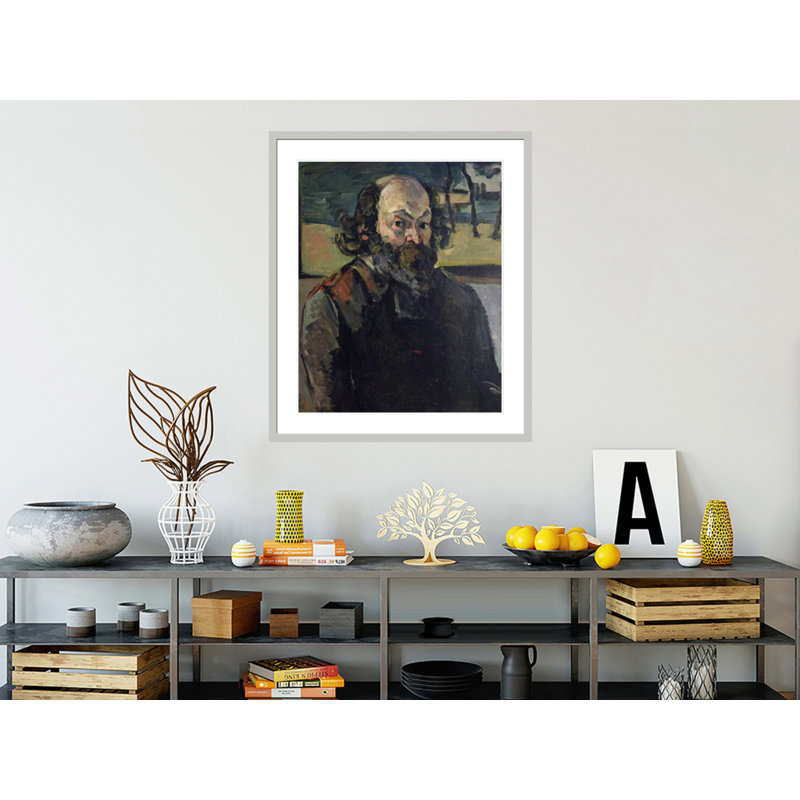 Autoportrait par Paul Cézanne, impression giclée sur cadre, H 39,65 po x l 33,5 po