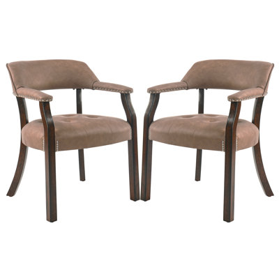 Derrie Tufted Arm Chair Dining Chair