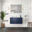 Ensemble de meuble-lavabo avec robinet et miroir DEL-742312894-742312895