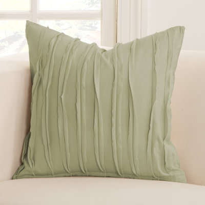 Tattered 100% Cotton Throw Pillow