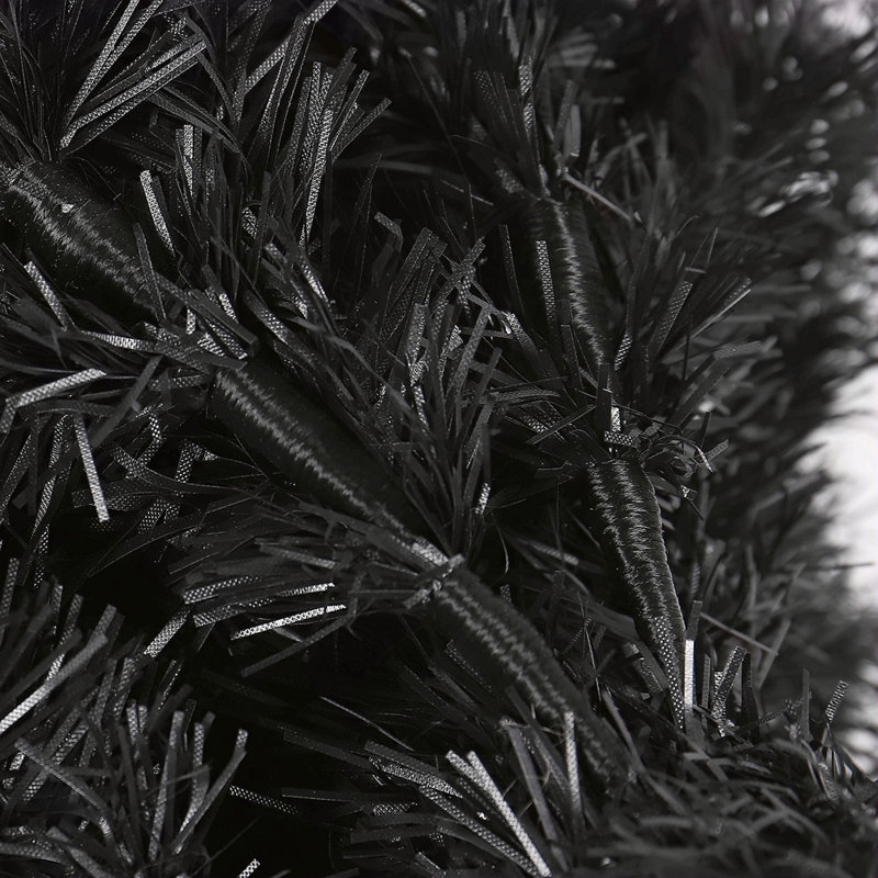 Arbre de Noël artificiel mince 7,5 pi avec base en métal pliable