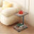 Side Table C-Shaped Height Adjustment End Table Desk With Wheels For Couch Sofa-766164081