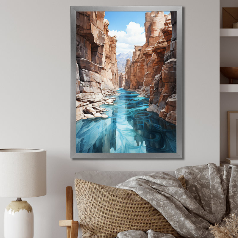 Beiro Canyon Endless Journey 8 - impression, H 40 po x l 30 po x P 1,5 po, Cadre photo argenté
