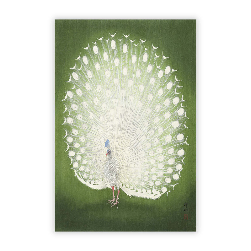Peacock by Ohara Koson - Frameless Print, 42 cm H x 29.7 cm W