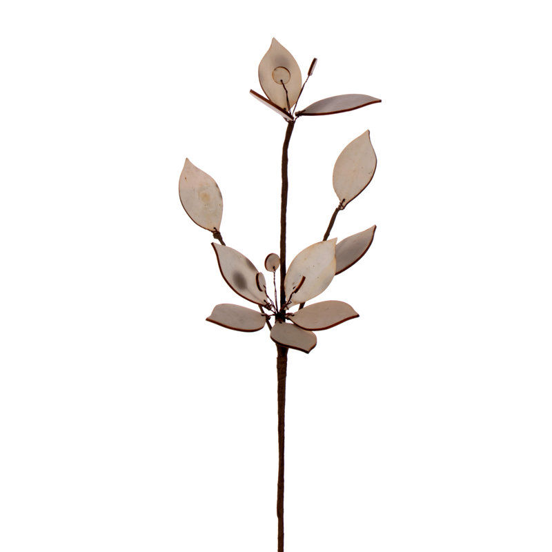 Jet de poinsettia en bois naturel