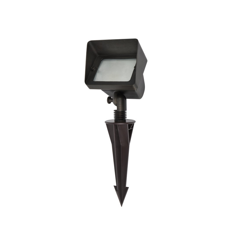 Projecteur d'extérieur en laiton coulé 12V L 2,75 po x l 5,25 po x H 8 po en bronze foncé