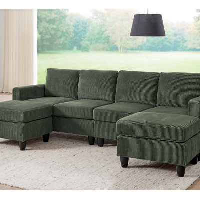 Modular Sectional Sofa With Ottoman