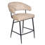 Ensemble de table de comptoir 36 po Jenna avec 2 chaises de comptoir en cuir authentique Jenna