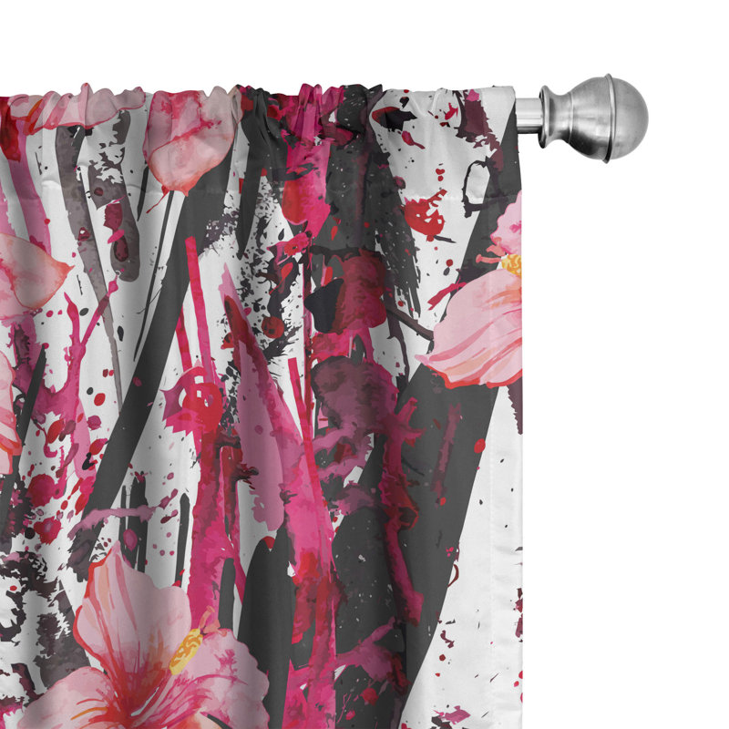 Semi Sheer Curtain Pair, 28" W x 95" L